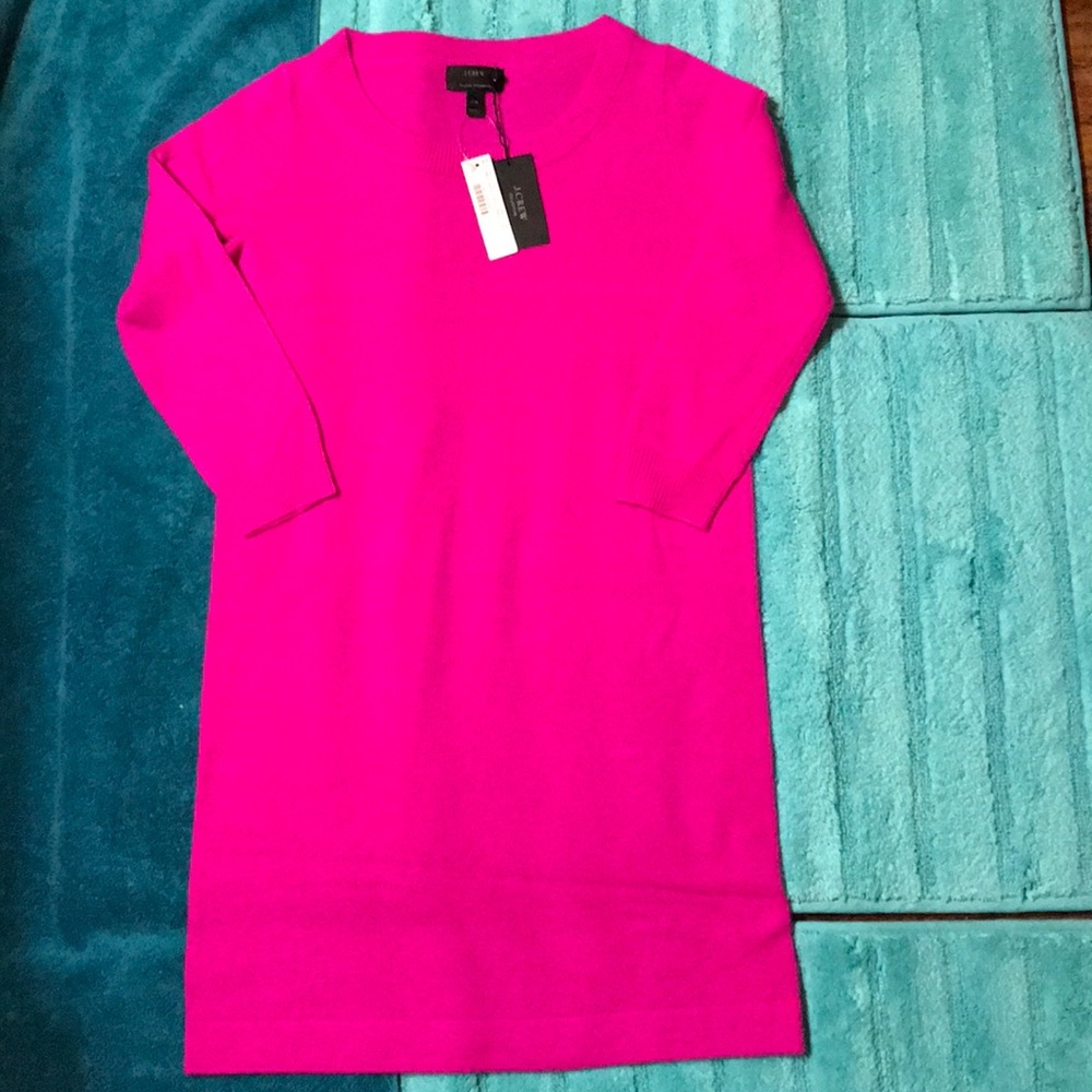 J.Crew Collection Cashmere Long Sleeve Shirt Dress